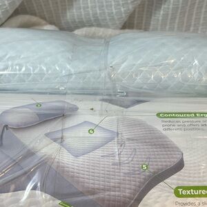 Textured Ergonomic Pillow - White